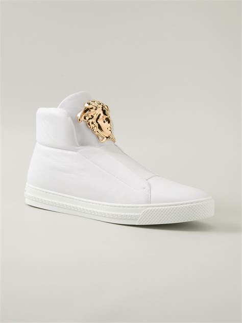 versace white sneakers.